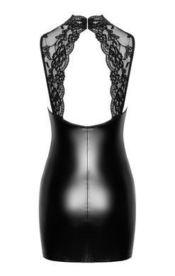 Платье Noir Handmade F343 Powerwetlook and lace mini skirt S