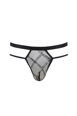 Трусики чоловічі Passion 029 THONG COLLIN black L/XL чорні