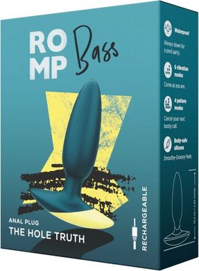 Romp Bass - анальная вибропробка - 3 см - фото