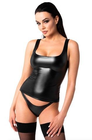 Топ Noir Handmade F346 Powerwetlook top S