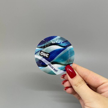 Презерватив ароматизований ONE Fresh Mint (1 шт) - фото