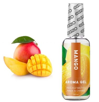 Їстівна змазка EGZO AROMA GEL Mango зі смаком манго - 50 мл - фото