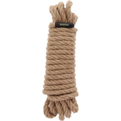 Мотузка для бондажа джутова BDSM Taboom Bondage Rope 5 м бежева