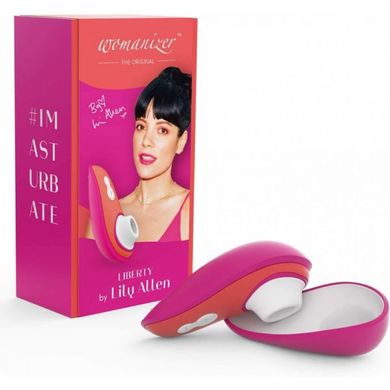Womanizer Liberty by Lily Allen стимулятор клитора Rebellious Pink - фото