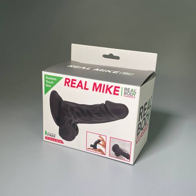 Анальный черный фаллоимитатор Real Body Real Mike Black (13 см) - фото