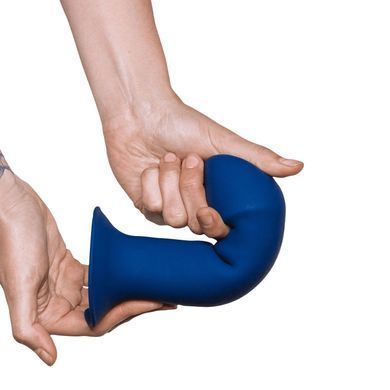Фаллоимитатор на присоске Adrien Lastic Hitsens 1 Blue 17,7 см - фото