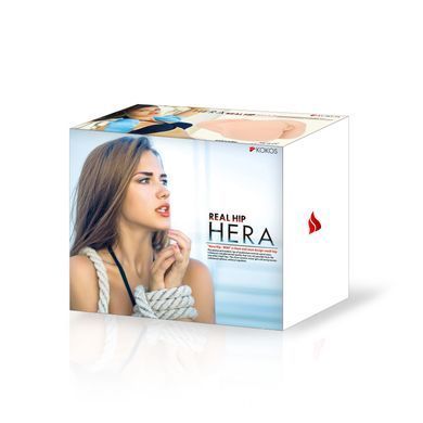 Мастурбатор напівторс з вібрацією вагіна та анус Kokos Hera Hip Real 2WayPlus - фото