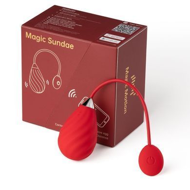 Смарт-виброяйцо Magic Motion Sundae Red - фото