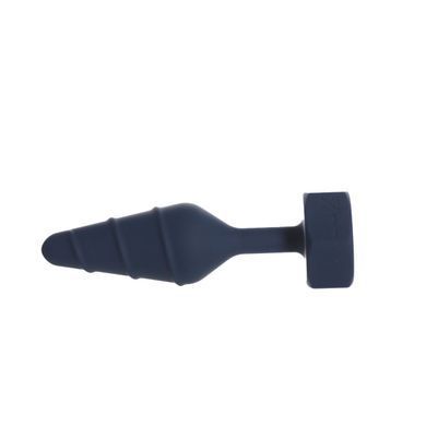 Анальна пробка з вібропулею Lux Active Twist Plug Large Blue 3,8 см - фото