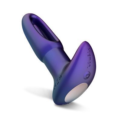 Анальна пробка з віброязичком Hueman Voyager Vibrating, flapping plug with remote control - фото