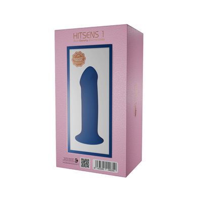 Фаллоимитатор на присоске Adrien Lastic Hitsens 1 Blue 17,7 см - фото