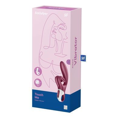 Satisfyer Touch Me Red - вібратор-кролик з подвійним відростком - фото