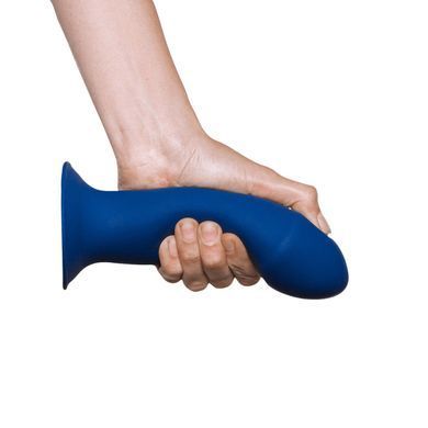 Фаллоимитатор на присоске Adrien Lastic Hitsens 1 Blue 17,7 см - фото