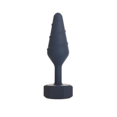 Анальна пробка з вібропулею Lux Active Twist Plug Large Blue 3,8 см - фото