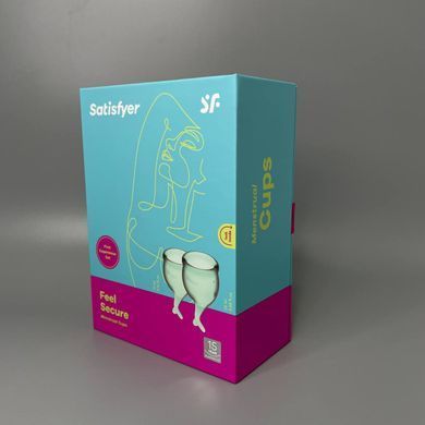 Набір менструальних чаш Satisfyer Feel Secure (dark green) зелений - фото