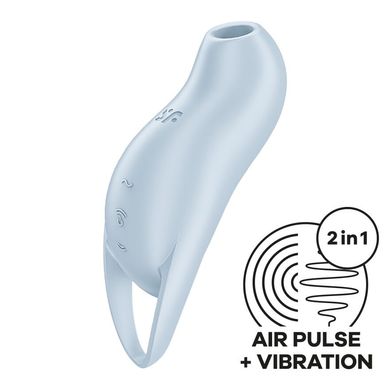 Satisfyer Pocket Pro 1 Blue – вакуумный клиторальный вибратор - фото