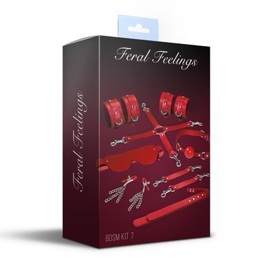 Набір для БДСМ Feral Feelings BDSM Kit 7 Red червоні - фото