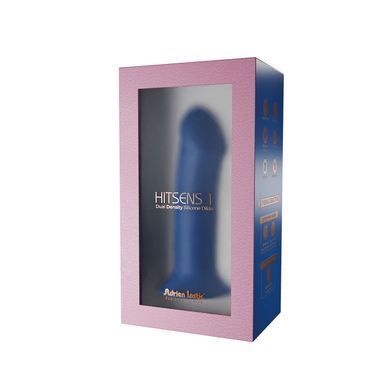 Фаллоимитатор на присоске Adrien Lastic Hitsens 1 Blue 17,7 см - фото