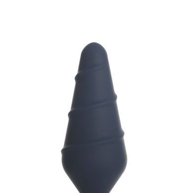 Анальна пробка з вібропулею Lux Active Twist Plug Large Blue 3,8 см - фото