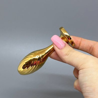 Анальная пробка с хвостиком 2,2 см LOCKINK SEVANDA White Bunny-Tail Anal Pear-shape Plug