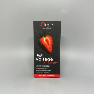 Рідкий вібратор Orgie High Voltage Strawberry Висока напруга зі смаком полуниці 15 мл - фото
