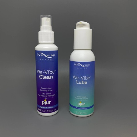 Набір pjur Змазка We-Vibe Lube 100мл + Дезінфектор We-Vibe Clean 100мл