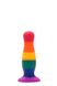 Анальна пробка райдужна Dream toys Colourful Love Plug (5 см) - фото товару