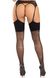 Панхохи Leg Avenue Wide Top Rhinestone Sheer Stockings Black One Size - фото товару