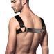 Чоловіча портупея шкіряна Feral Feelings Bulldog Harness Black чорна