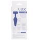 Анальна пробка з вібропулею Lux Active Twist Plug Large Blue 3,8 см - фото товару
