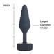 Анальна пробка з вібропулею Lux Active Twist Plug Large Blue 3,8 см - фото товару