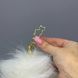 Анальная пробка с хвостиком 2,2 см LOCKINK SEVANDA White Bunny-Tail Anal Pear-shape Plug