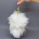 Анальная пробка с хвостиком 2,2 см LOCKINK SEVANDA White Bunny-Tail Anal Pear-shape Plug
