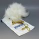 Анальная пробка с хвостиком 2,2 см LOCKINK SEVANDA White Bunny-Tail Anal Pear-shape Plug