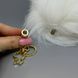 Анальная пробка с хвостиком 2,2 см LOCKINK SEVANDA White Bunny-Tail Anal Pear-shape Plug
