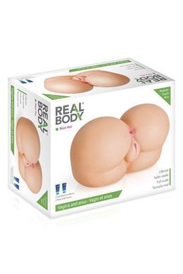 Мастурбатор полуторс Real Body Nice Ass анус и вагина - фото