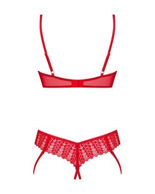 Еротичний комплект Obsessive Ingridia 2-pcs crotchless set XL/2XL - фото