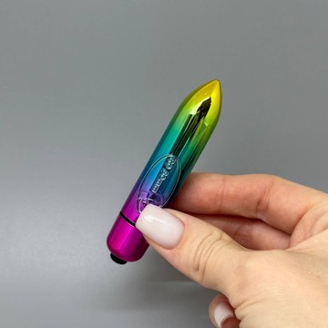 Вибропуля Rocks Off Coloured 7 Speed RO-80mm Rainbow (мятая упаковка) - фото