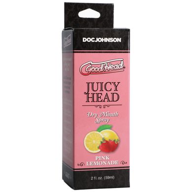 Doc Johnson GoodHead JUICY HEAD спрей для мінету рожевий лимонад (59 мл) - фото
