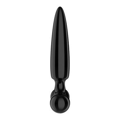 Тристоронній скляний дилдо Satisfyer Triple Crystal 1 Black - фото