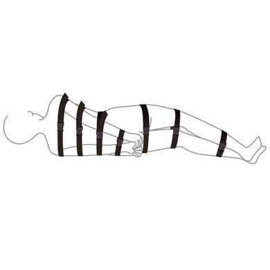 БДСМ ремни для бондажа Art of Sex - BDSM Bondage Black Night Simple - фото