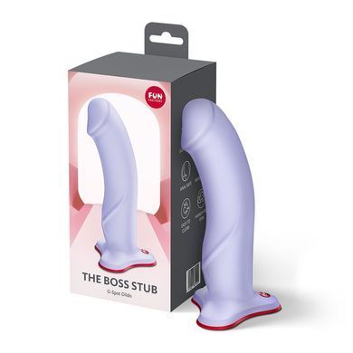Фалоімітатор Fun Factory The Boss Stub Purple (17,9 см) бузковий - фото