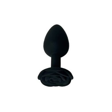 Набор анальных пробок (3,5; 4; 4,5 см) BMS Roses Til&rsquo; Dawn Silicone Anal Plug Kit Starter Kit Black (повреждена упаковка) - фото