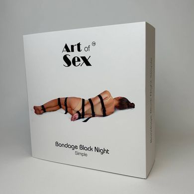БДСМ ремни для бондажа Art of Sex - BDSM Bondage Black Night Simple - фото