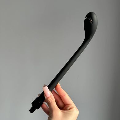 KISSTOY Find Нer Black - вибратор с электростимуляцией с 3 насадками черный - фото