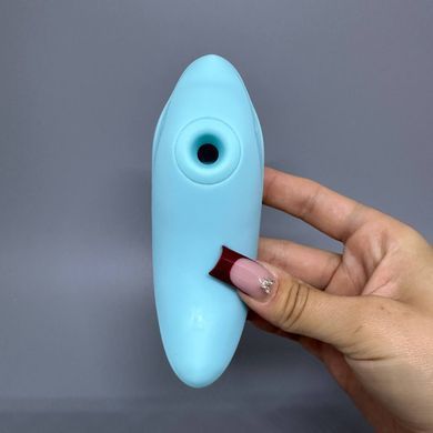 KissToy CuteVibe Heidi - вакуумний вібратор-дельфін Blue - фото