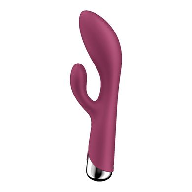 Satisfyer Spinning Rabbit 1 Red - вібратор кролик з ротацією - фото