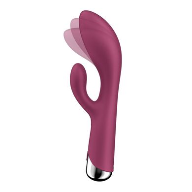 Satisfyer Spinning Rabbit 1 Red - вібратор кролик з ротацією - фото