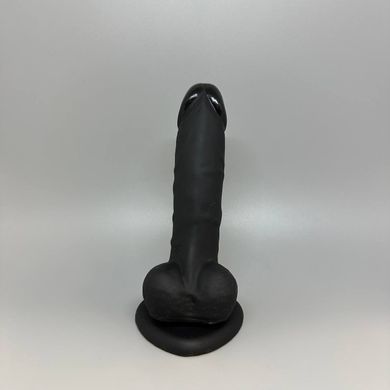 Реалістичний ділдо Strap-On-Me SOFT чорний S (17,1 см) - фото