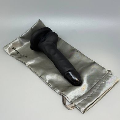 Реалістичний ділдо Strap-On-Me SOFT чорний S (17,1 см) - фото